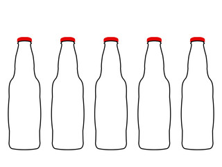 Empty Bottles of Cola