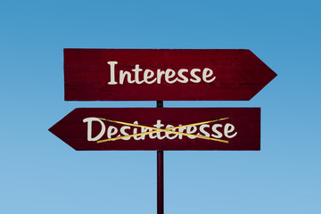 Schild 48 - Interesse