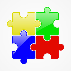 Four colored puzzle 