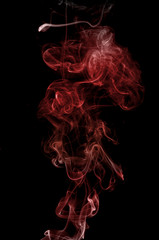 Obraz premium Colorful smoke on the black background