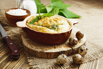 Pie with nettles