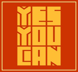 Yes you can. Motivation quote vector.
