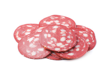 Smoked sausage with bacon