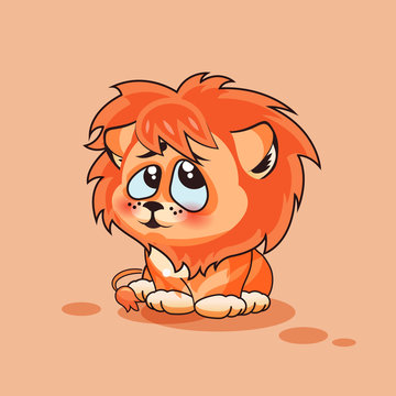Lion cub confused