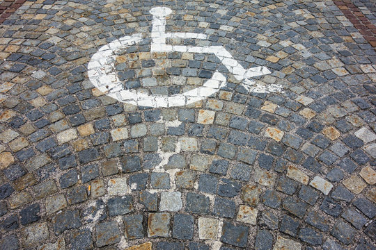 Behindertenparkplatz Symbol