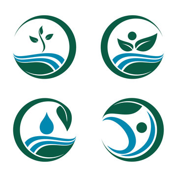 Plant Seed Water Nature Care Symbol Template