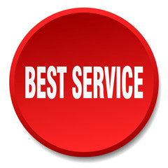 best service red round flat isolated push button