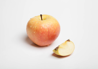 apple slices with drops