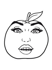 apple girl face female sexy hot hot hot pink beautiful