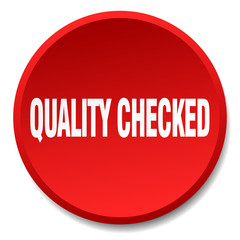 quality checked red round flat isolated push button