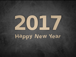 New Year 2017 - 3D Rendered Image