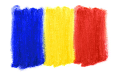 Romania flag illustration