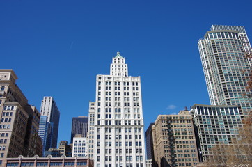 Fototapeta na wymiar buildings chicago illinois