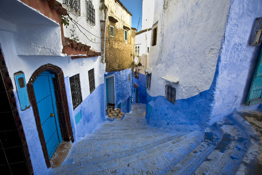 Morocco. Chefchaouen - a typically in blue