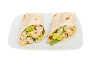 Caesar salad wraps