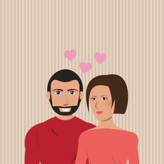 Obraz premium love and couple design , vector illustration