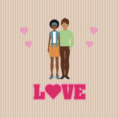 love and couple design , vector illustration