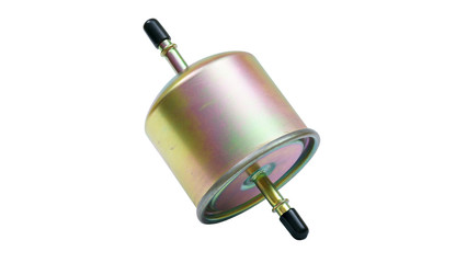 car's fuel filter side view isolated on white background