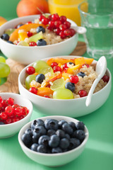 healthy breakfast quinoa with fruits berry nectarine blueberry g