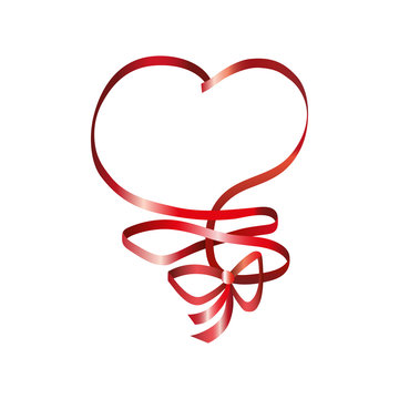 heart ribbon bow