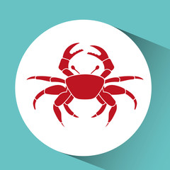 crab icon design 