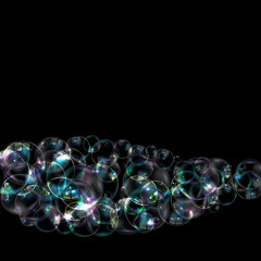 Soap Bubbles Abstract Background Vector Illustration