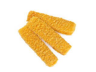 fish sticks isolated on white