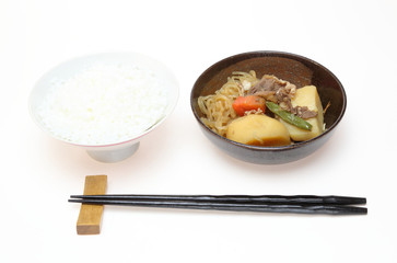 肉じゃがとご飯