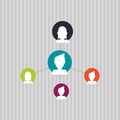 Fototapeta premium Social media graphic design, vector illustration