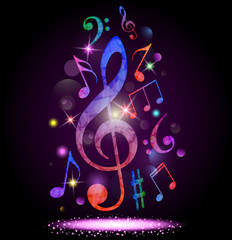 Colorful music background