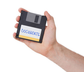 Floppy disk, data storage support