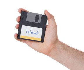 Floppy disk, data storage support