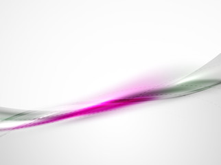 Vector silk white and purple color waves, beauty idea coporate identity template