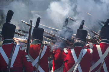 canada and usa reenacting war