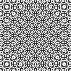 Seamless black and white grid pattern