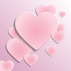  illustration with pink background