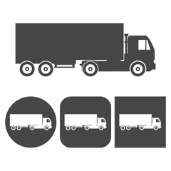 Truck icon - vector icons set
