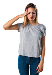 Fototapeta premium Frustrated young girl