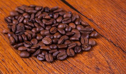 black coffee on a wooden background