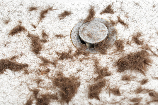 Sink After Hair Cut With Trimmer, Full Of Hair