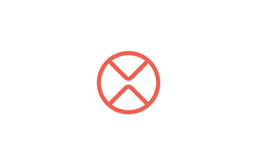 letter v x logo