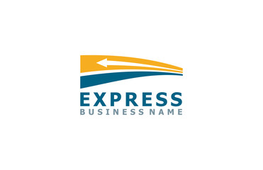 line arrow express business logo