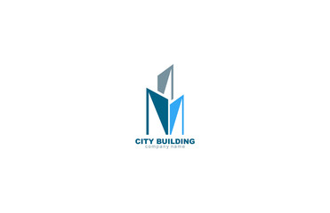 modern city building logo
