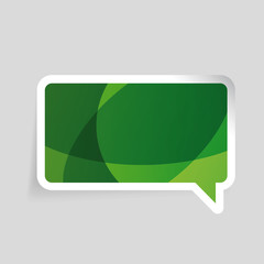 Abstract chat speech bubble vector