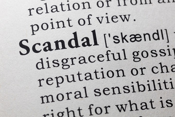 Fototapeta premium definition of scandal