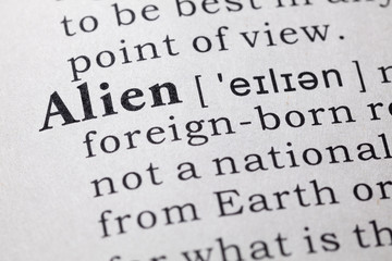 Obraz premium definition of alien