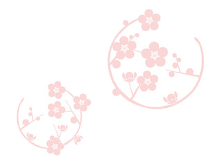circle with plum blossom