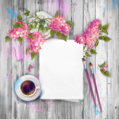 Spring Top View Background 