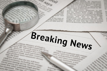 Obraz premium breaking news headline