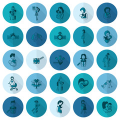 Happy Mothers Day Icons